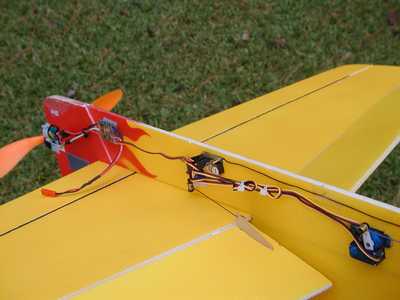 With CC Phoenix 25 and Hitec Servos